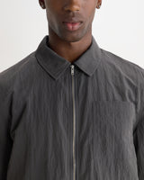 Lytton - Charcoal Crinkle Nylon Overshirt
