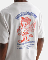 Milton - White Pizza Delivery Graphic T-Shirt