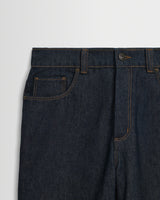 Ramsdale - Dark Indigo Rinse Barrel Fit Denim Jeans