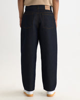 Ramsdale - Dark Indigo Rinse Barrel Fit Denim Jeans