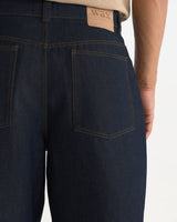 Ramsdale - Dark Indigo Rinse Barrel Fit Denim Jeans