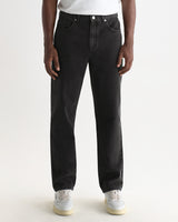 Russell - Washed Black Straight Fit Denim Jeans