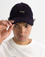 Spencer - Casquette de sport en velours côtelé bleu marine