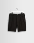 Trinity - Black Cotton Tencel Shorts