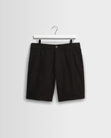 Trinity - Black Cotton Tencel Shorts