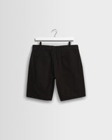 Trinity - Black Cotton Tencel Shorts
