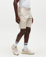 Trinity - Stone Cotton Tencel Shorts