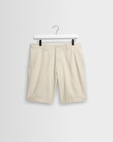 Trinity - Stone Cotton Tencel Shorts