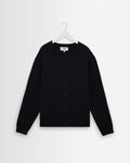 Alban - Navy And Black Floral Jacquard Cardigan