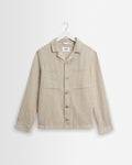 Aldred - Natural Linen-Cotton Revere Overshirt