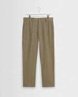 wax london men's Alp - Khaki Linen Trousers