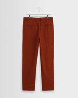 wax london men's Alp - Rust Linen Trousers
