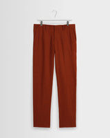 wax london men's Alp - Rust Linen Trousers