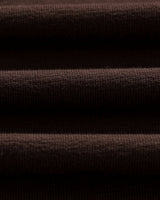 wax london men's Atwood - Dark Brown Textured Organic Cotton Polo Shirt