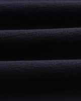 wax london men's Atwood - Navy Textured Organic Cotton Polo Shirt
