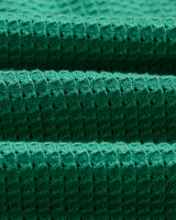 wax london men's Belle - Green Tipped Pointelle Polo Shirt