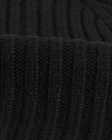 wax london men's Belvoir - Black Wool Fisherman Beanie