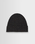 Brook - Charcoal Donegal Single Rib Wool Beanie