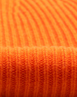wax london men's Brook - Orange Single Rib Wool Beanie