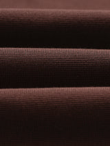 wax london men's Carter - Brown Open Collar Milano Knit Polo