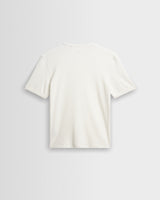 wax london men's Cole - Off White Ribbed Cotton Slim-Fit T-Shirt