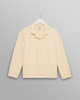 wax london men's Corey - Stone Seersucker Corduroy Shirt