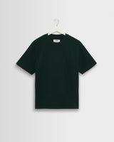 wax london men's Dean - Bottle Green Textured Organic Cotton T-Shirt