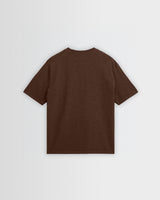 wax london men's Dean - Brown Slub Cotton Pocket T-Shirt