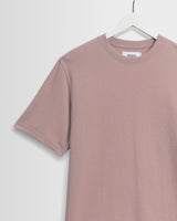 wax london men's Dean - Dusty Pink Textured Organic Cotton T-Shirt
