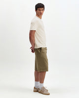 wax london men's Dean - Ecru Slub Cotton Pocket T-Shirt