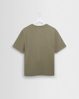 wax london men's Dean - Green Textured Organic Cotton T-Shirt