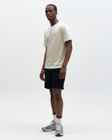 wax london men's Dean - Off White And Multicolour Sailing Map Print T-Shirt
