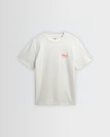 wax london men's Dean - Off White And Multicolour Sailing Map Print T-Shirt