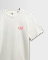 wax london men's Dean - Off White And Multicolour Sailing Map Print T-Shirt