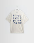 Dean - Off White Grid Sketch Graphic T-Shirt