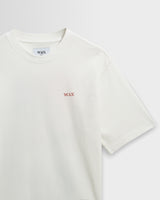 wax london men's Dean - Off White Layered Flower Graphic T-Shirt