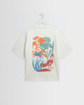 Dean - Off White Layered Flower Graphic T-Shirt