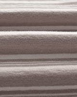 wax london men's Dean - Taupe And Ecru Textured Stripe Organic Cotton T-Shirt