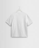 wax london men's Dean - White Textured Organic Cotton T-Shirt