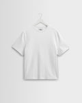 Dean - White Textured Organic Cotton T-Shirt