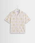 Didcot - White Corded Lace Short-Sleeve Shirt