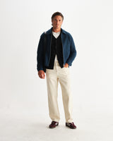 wax london men's Eldon - Teal Boiled Wool Jacket