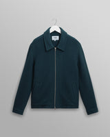 wax london men's Eldon - Teal Boiled Wool Jacket
