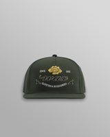 wax london men's Farrell - Dark Green Cotton Trucker Cap