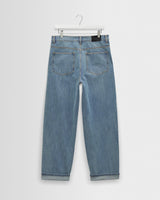 Felix – Blaue Selvedge Loose Fit Jeans mit Waschung