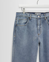 wax london men's Felix - Light Blue Wash Loose Fit Denim Jeans
