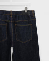 wax london men's Felix - Rinse Wash Selvedge Loose Fit Denim Jeans
