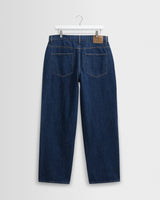 wax london men's Felix - Vintage 90s Blue Wash Loose Fit Denim Jeans