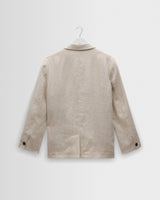 wax london men's Fintry - Natural Linen Single-Breasted Blazer