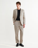 wax london men's Fintry - Natural Linen Single-Breasted Blazer